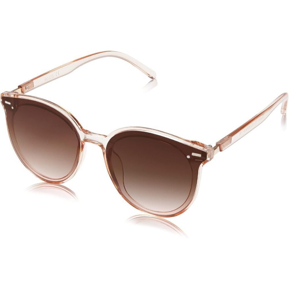 Women’s Vintage Round Sunglasses UV400 Protection Classic Large Frame Shades